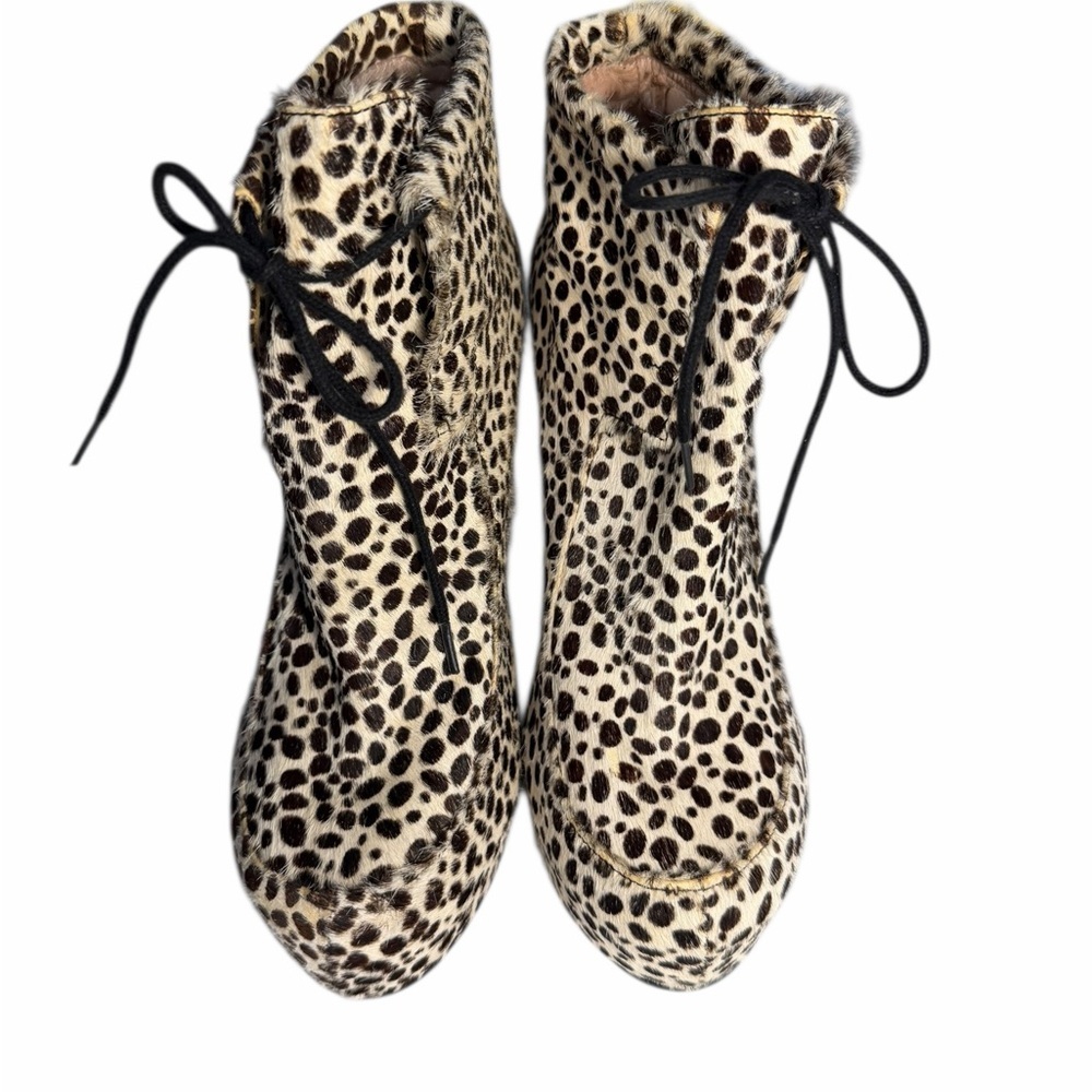 Senso Diffusion Leopard Print Women's Boots Sz 38 (7.5)